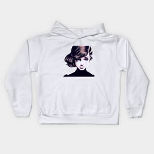 Audrey Hepburn Modern Pop Art Design Kids Hoodie